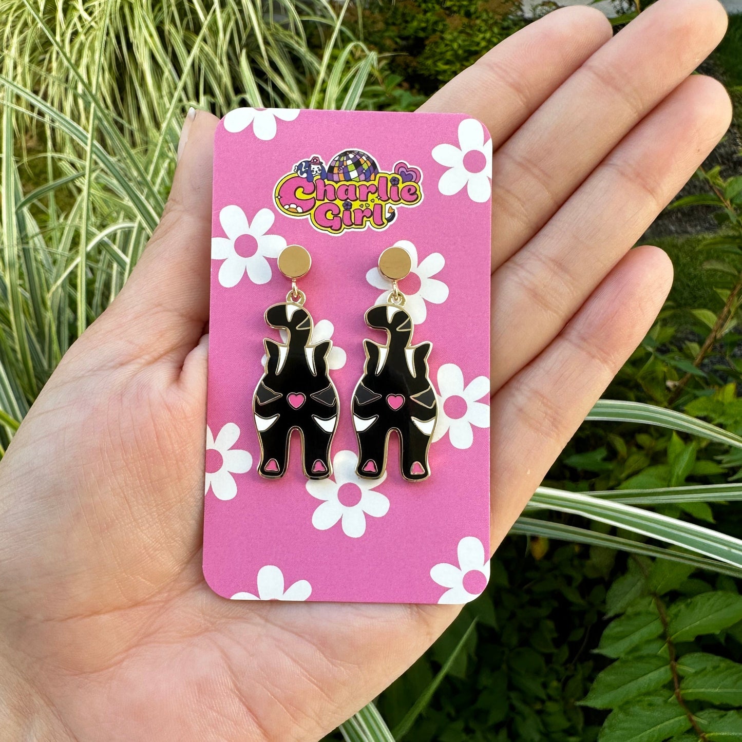 Black Cat Butt Charms