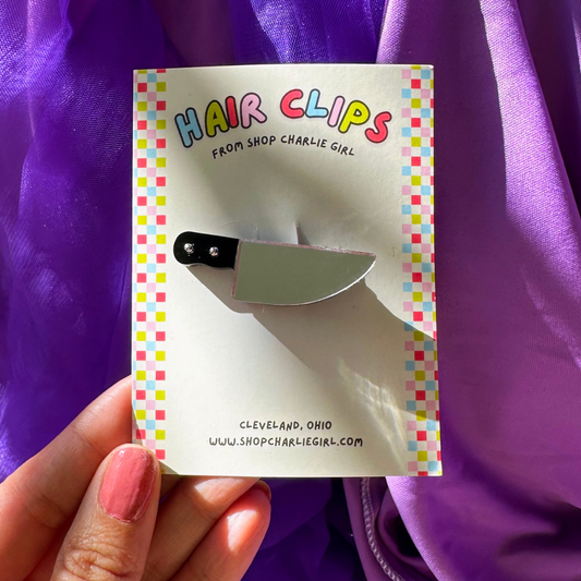 Mini Butcher Knife Hair Clip