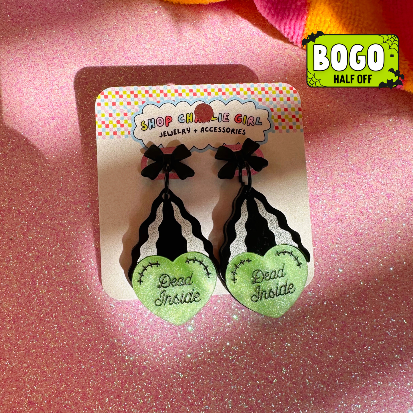 Dead Inside Acrylic Earrings
