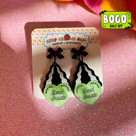 Dead Inside Acrylic Earrings