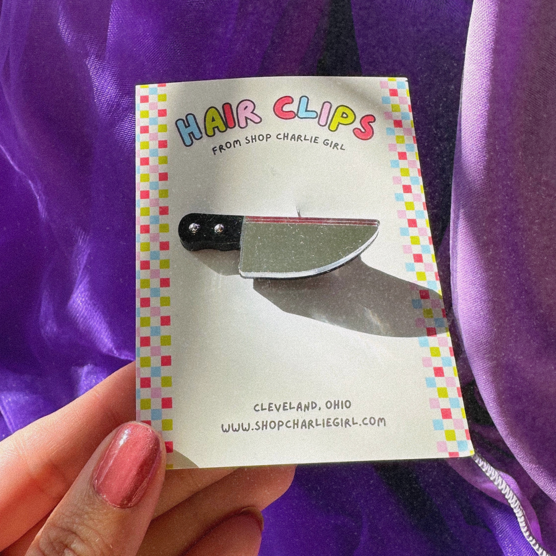 Mini Butcher Knife Hair Clip
