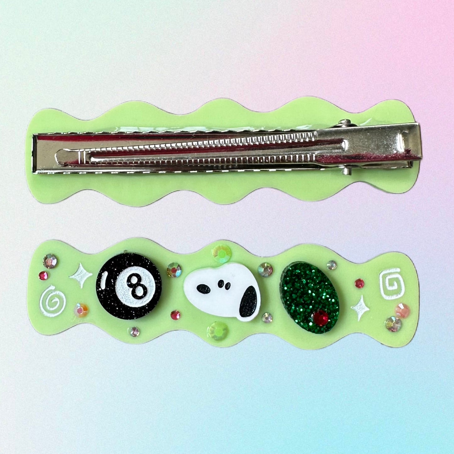 Snoopy Collage Acrylic Hair Clip - Single