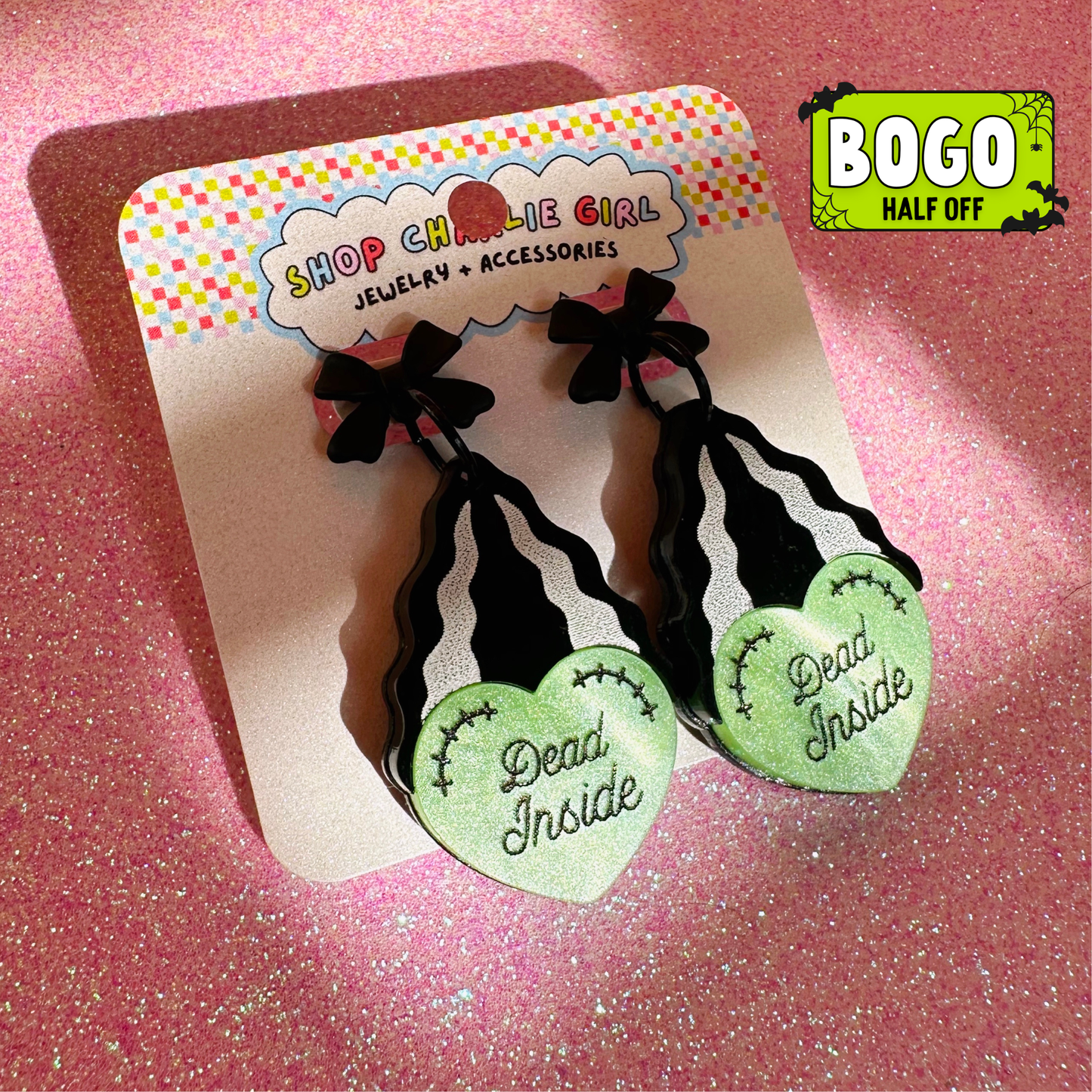 Dead Inside Acrylic Earrings