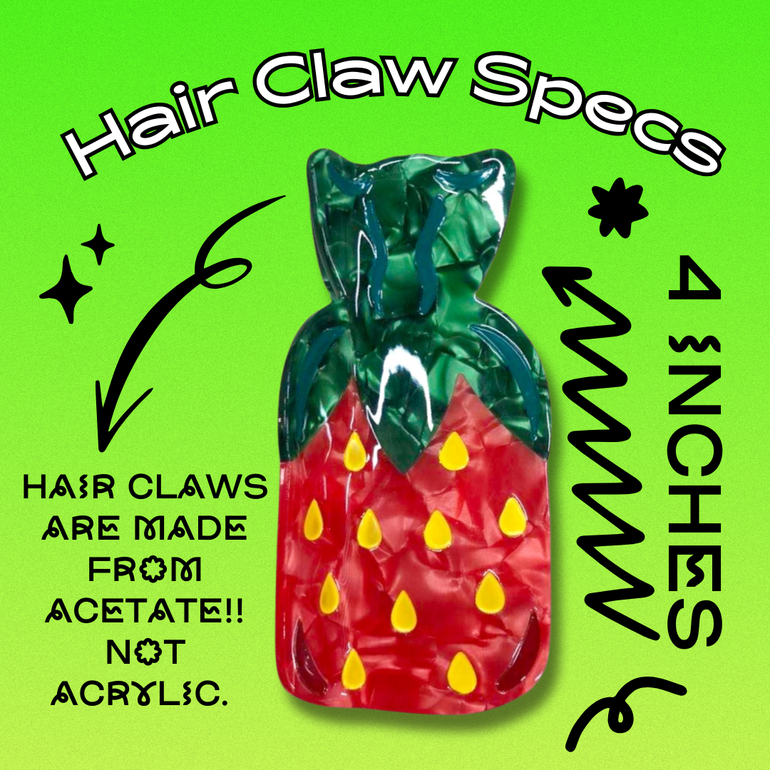 PREORDER: Strawberry Candy Hair Claw