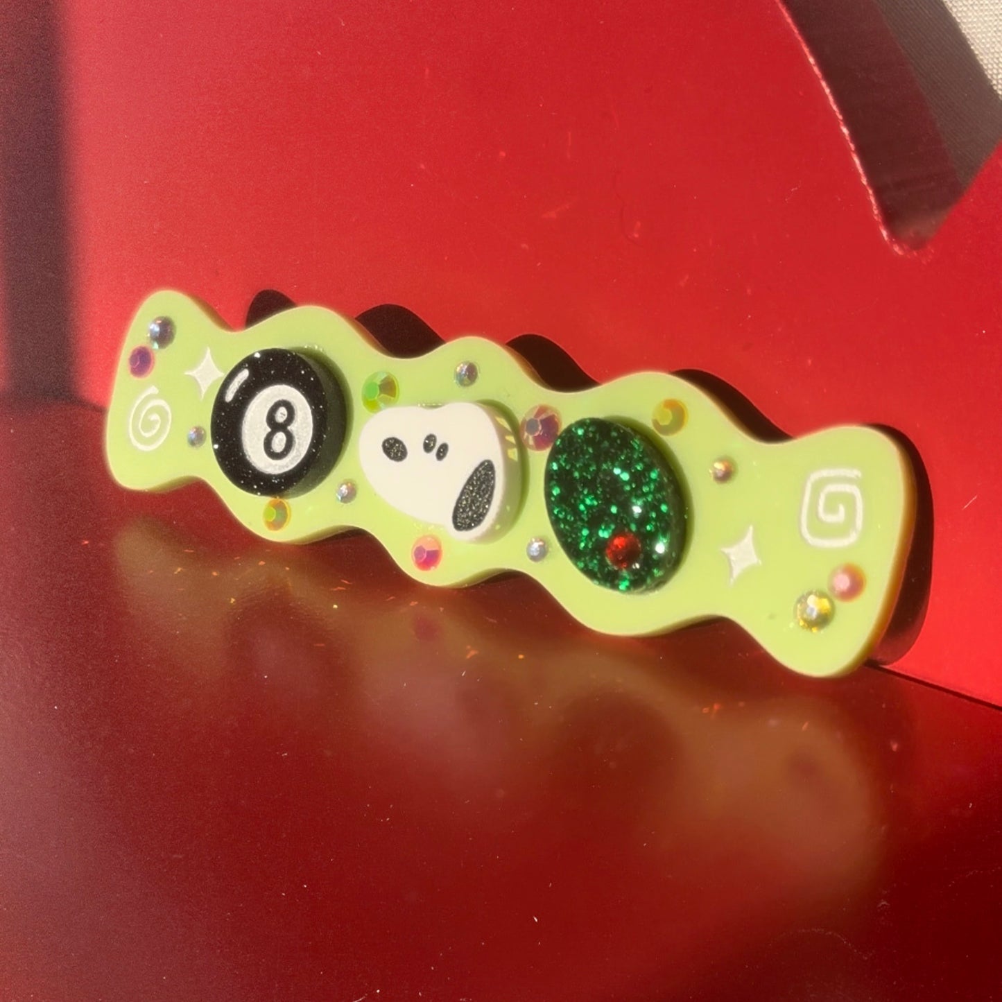 Snoopy Collage Acrylic Hair Clip - Single