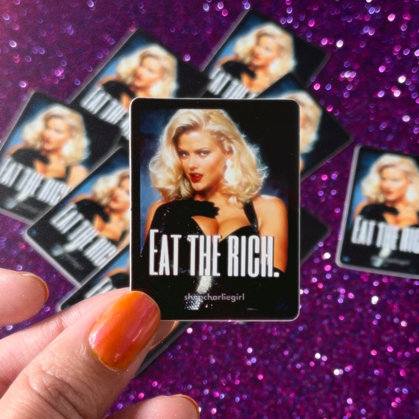 Eat The Rich Anna Nicole Sticker