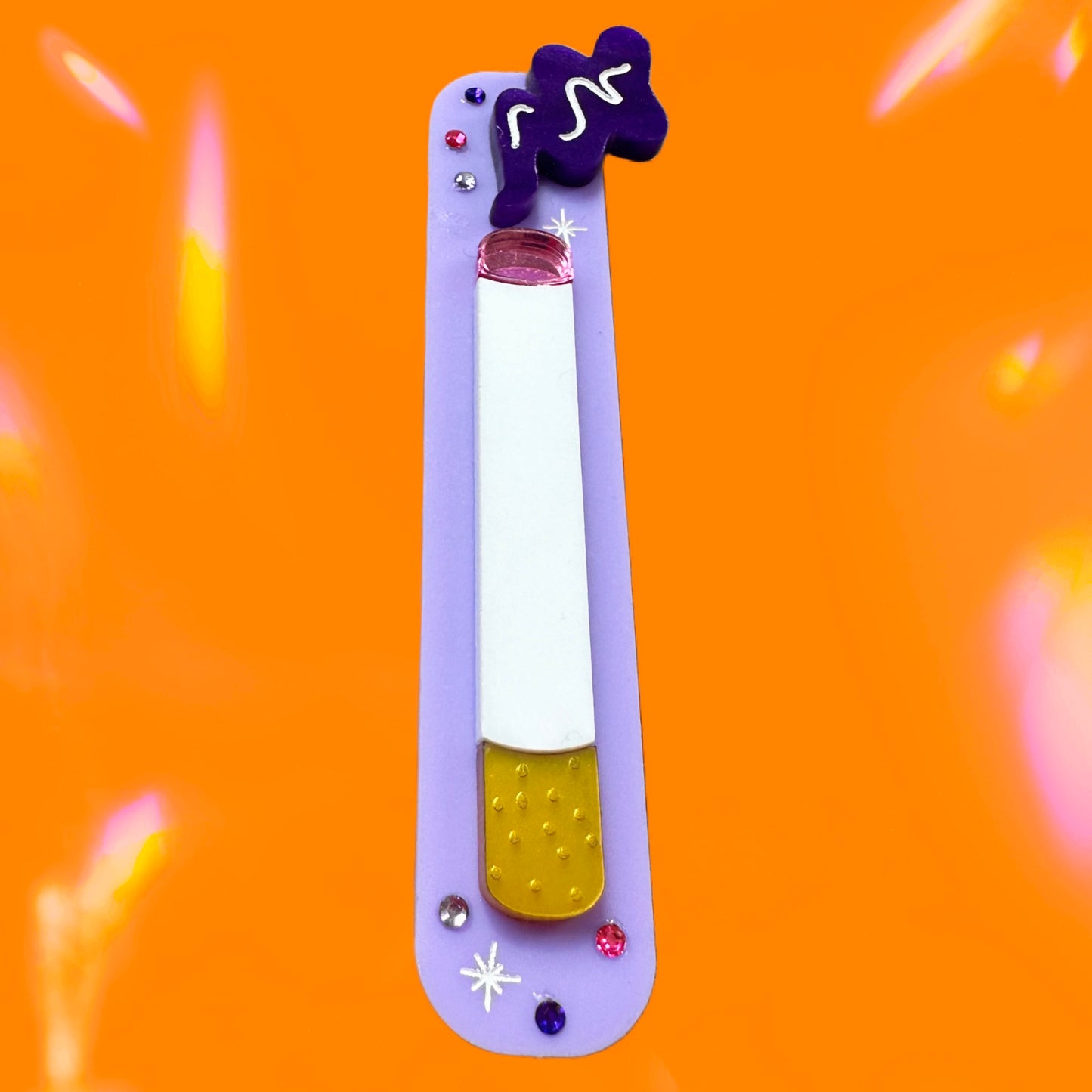 Cigarette Acrylic Hair Clip - Single