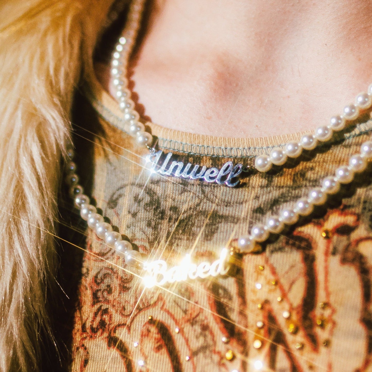 PREORDER: Unwell Pearl Necklace in Silver