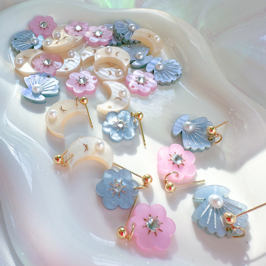 Acrylic Mini Charm Earrings - Choose your style!