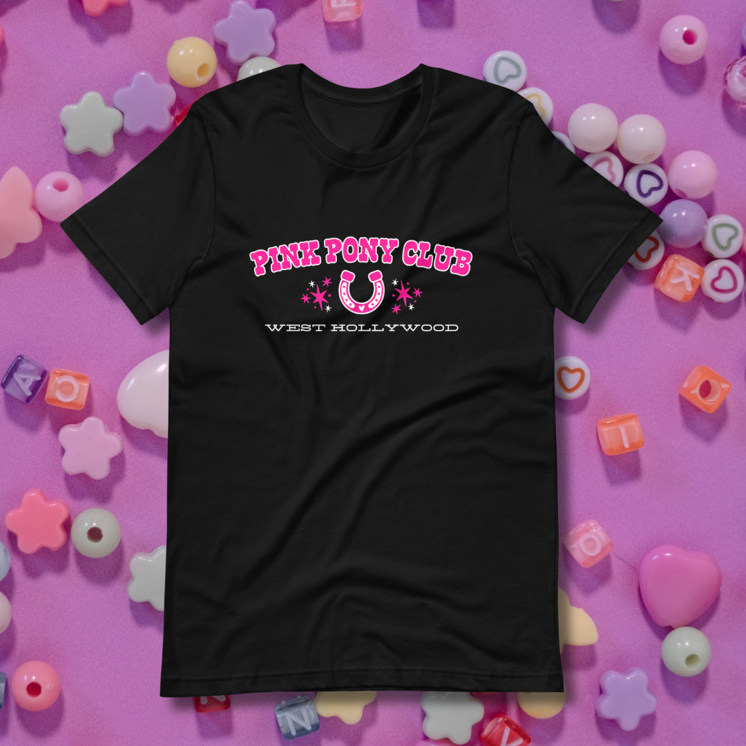 Pink Pony Club Unisex Tee - Black