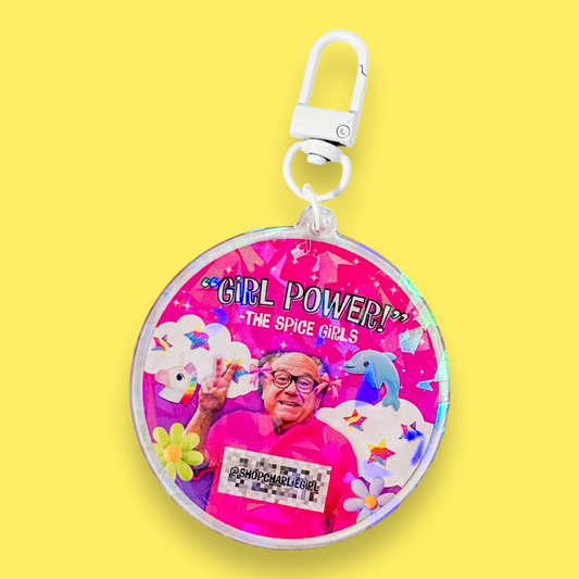 Girl Power Danny Devito Keychain