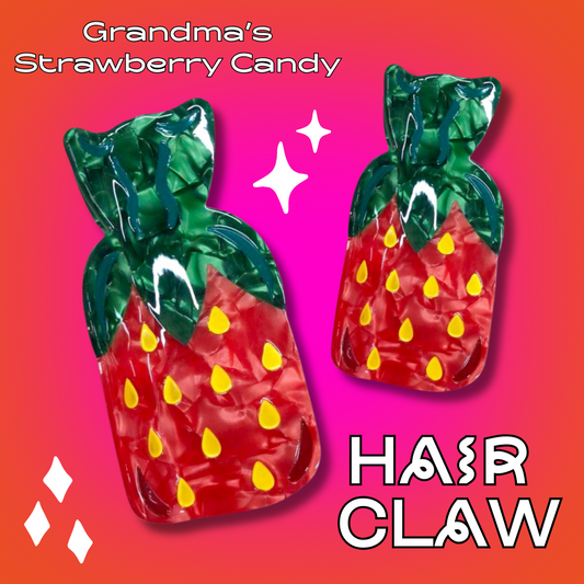 PRE-ORDER: Strawberry Candy Hair Claw