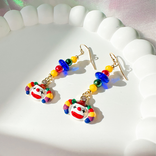 Gold Filled Clowning Around Beaded Earrings