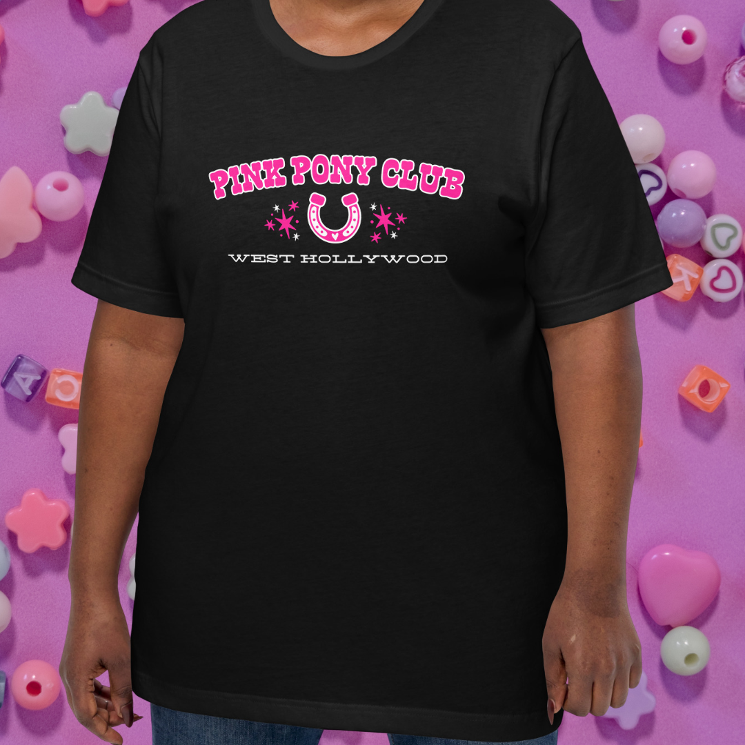 Pink Pony Club Unisex Tee - Black