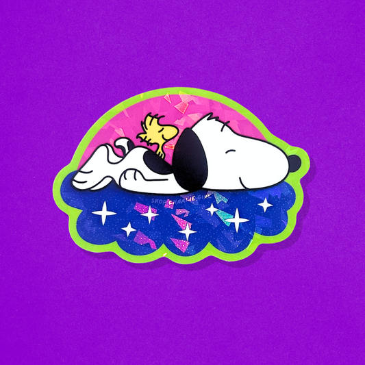 Sleepy Snoop Cloud Sticker