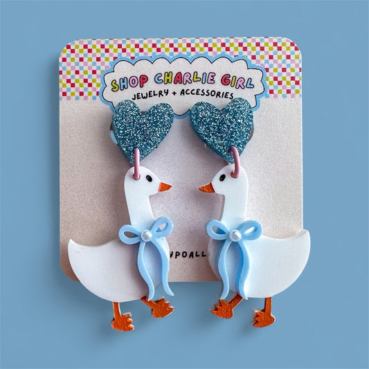 Grandma’s 90’s Geese Acrylic Earrings