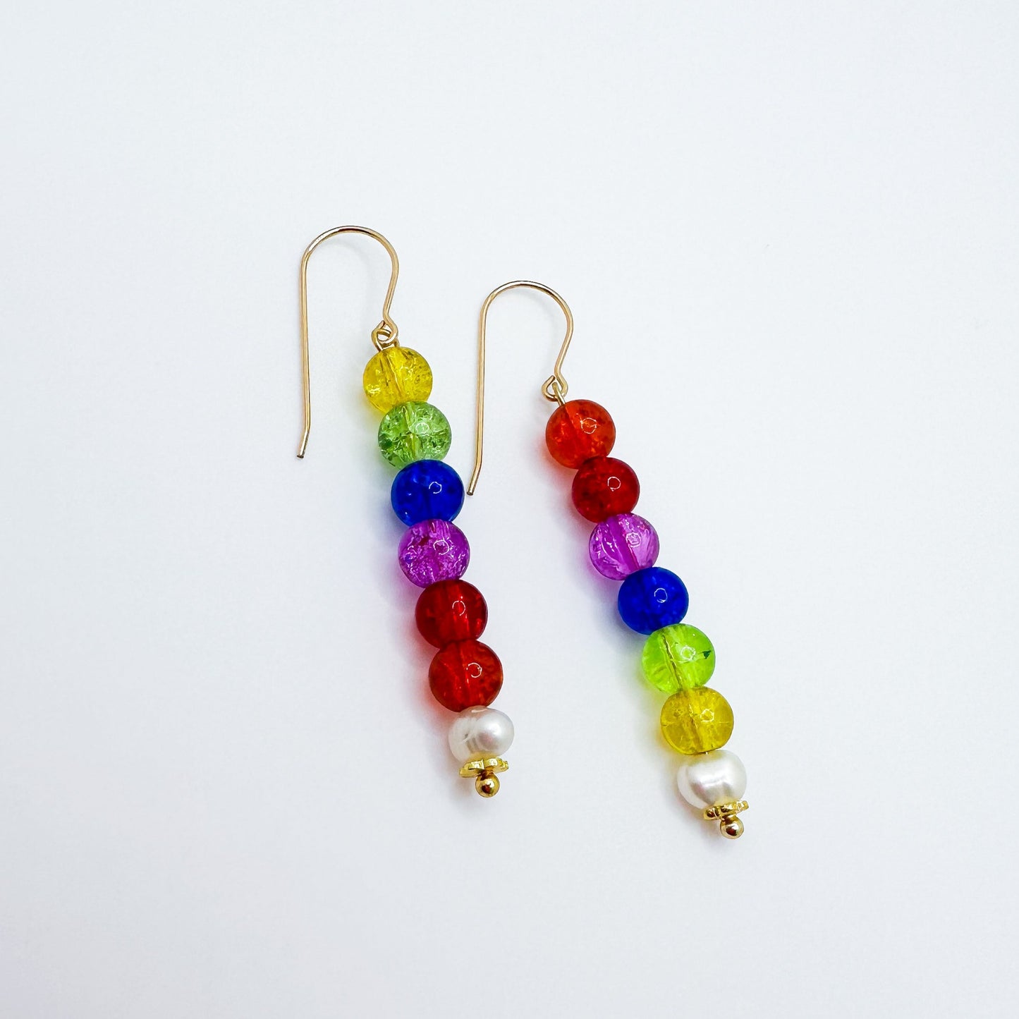 Gold Filled Pride Beaded Dangles