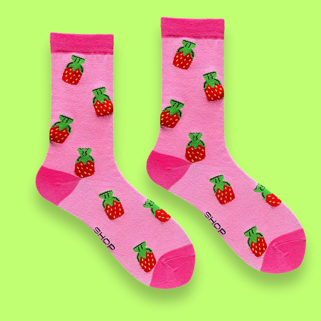 Strawberry Candy Socks