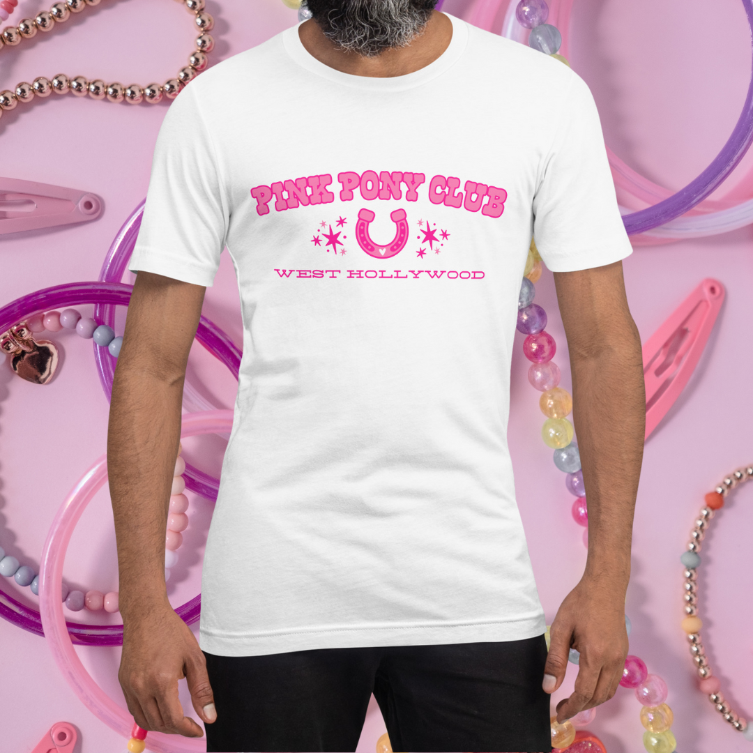 Pink Pony Club Unisex Tee - White