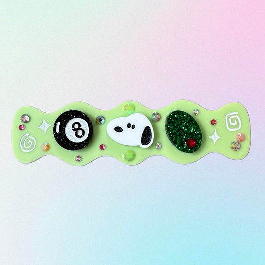Snoopy Collage Acrylic Hair Clip - Single