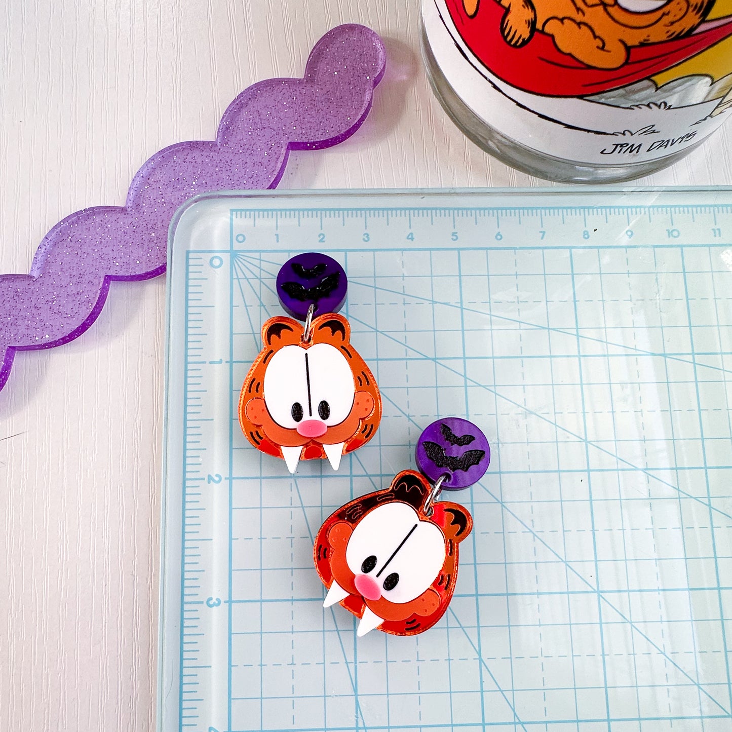 Vampire Garf Acrylic Earrings