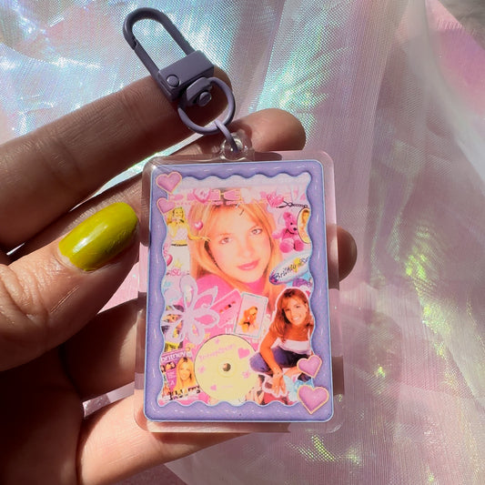 Britney Spears Y2K Fan Art Collage Keychain