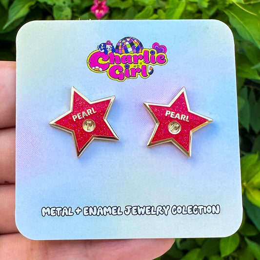 Pearl Hollywood Star Stud Earrings