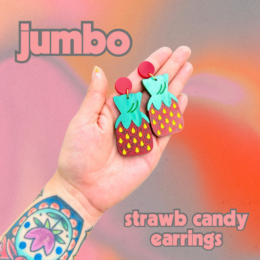 Jumbo Strawberry Candies