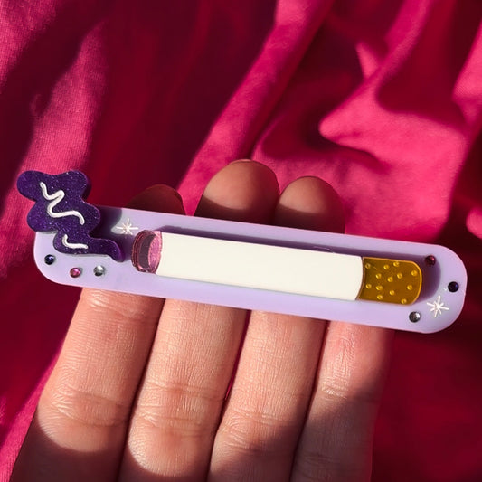 Cigarette Acrylic Hair Clip - Single