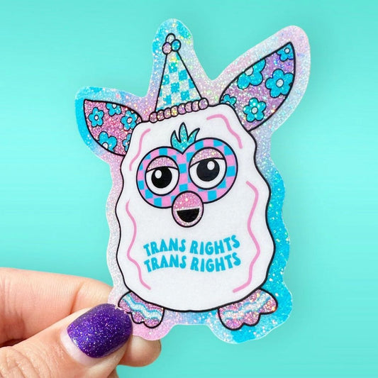 Trans Rights Furby Sticker