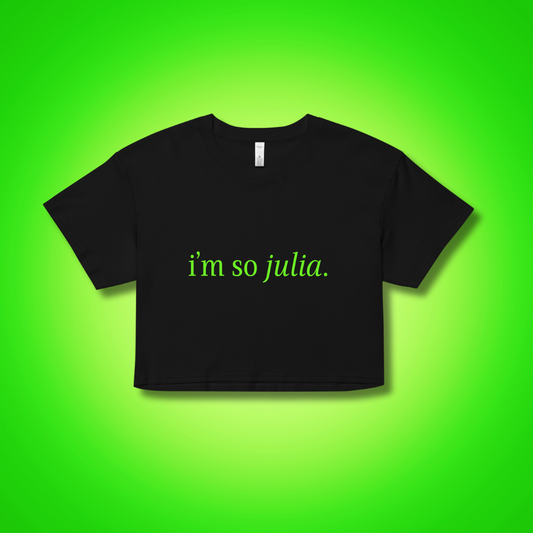 I'm so Julia Crop Top - Black