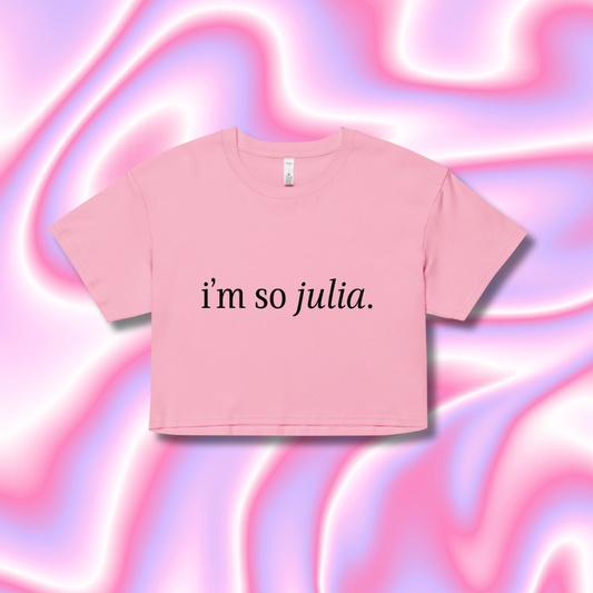 I'm so Julia Crop Top - Pink or White