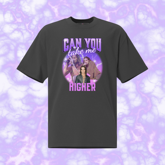 "Can You Take Me Higher?" Oversized Faded T-Shirt