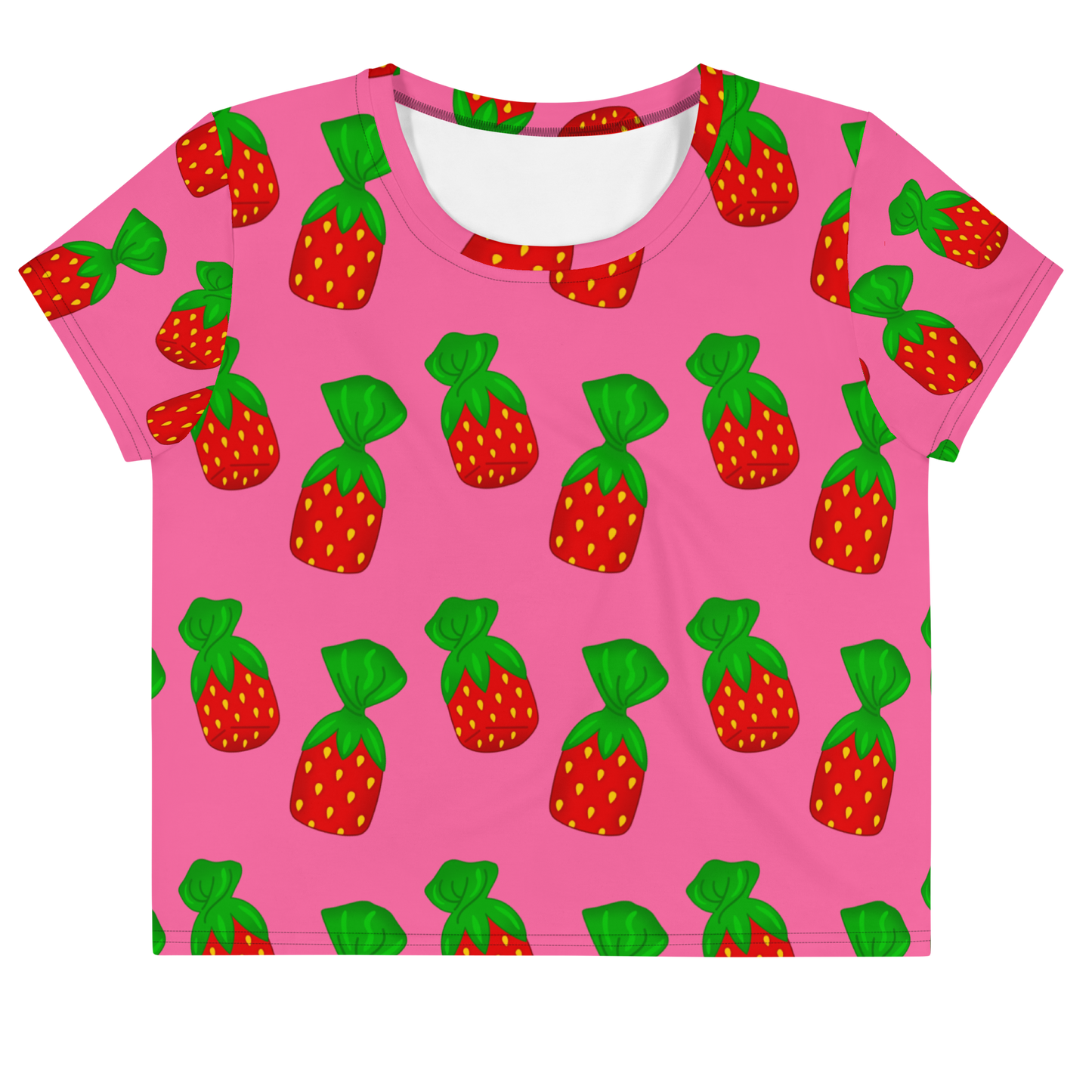 Strawberry Candy Crop Tee