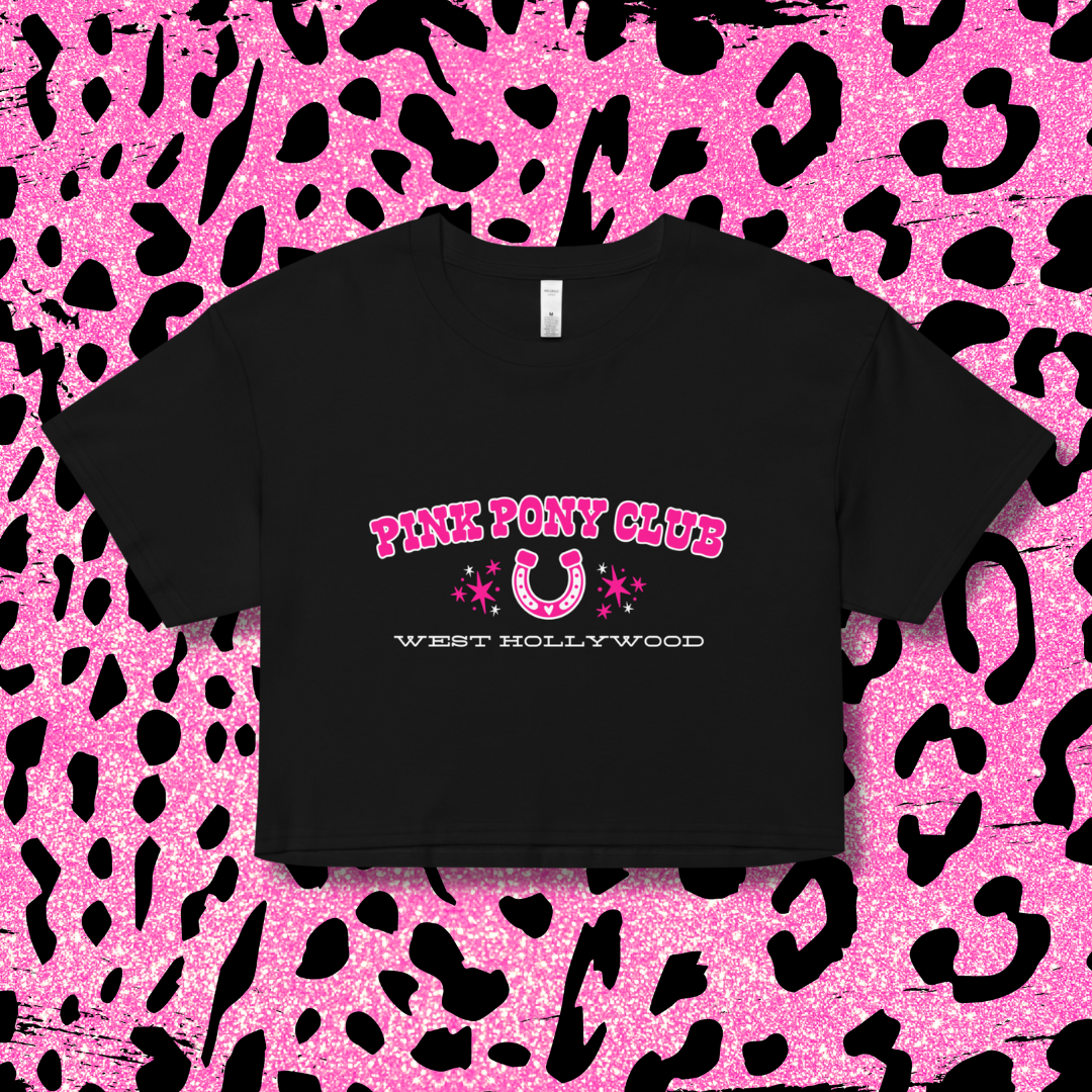 Pink Pony Club Crop Top - Black