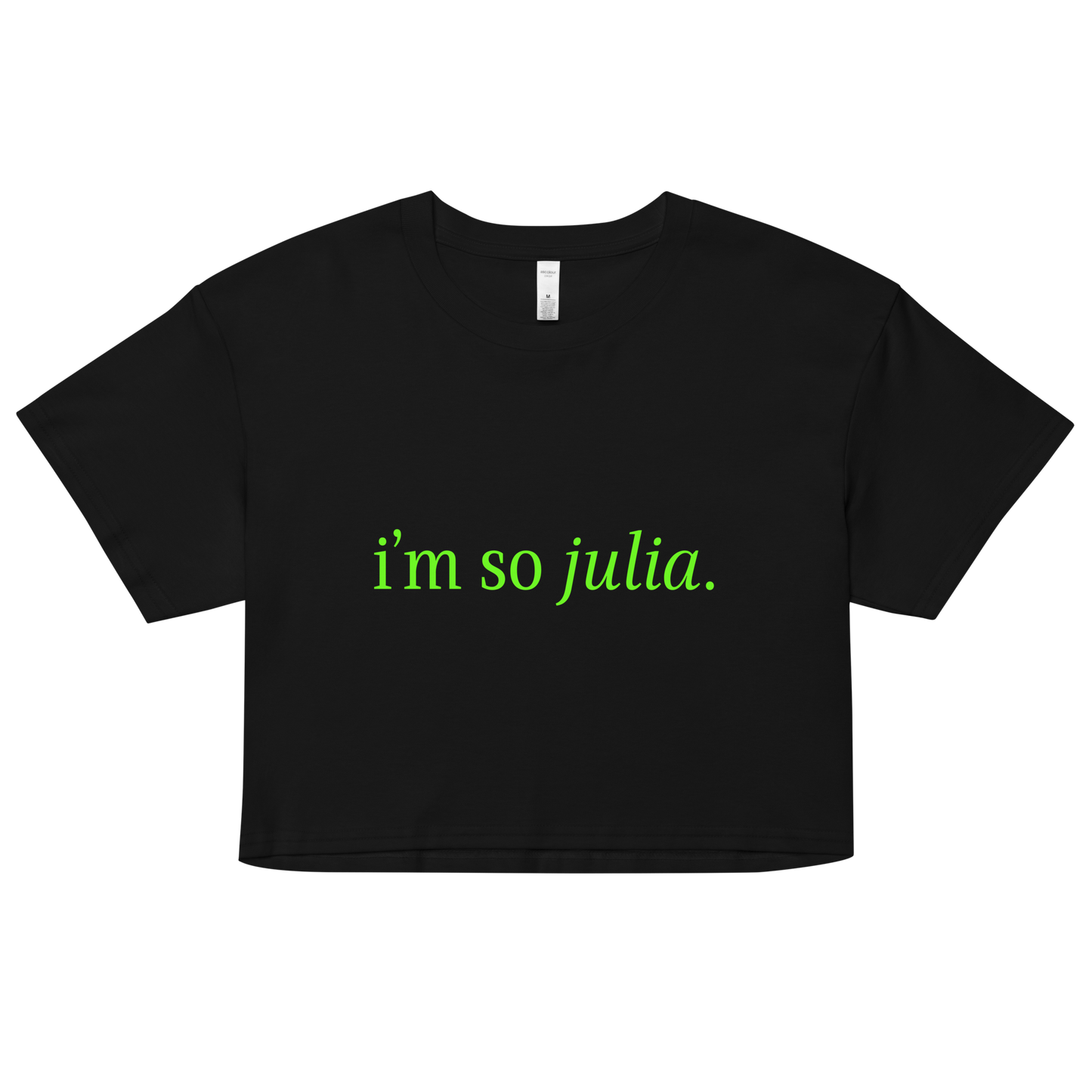 I'm so Julia Crop Top - Black