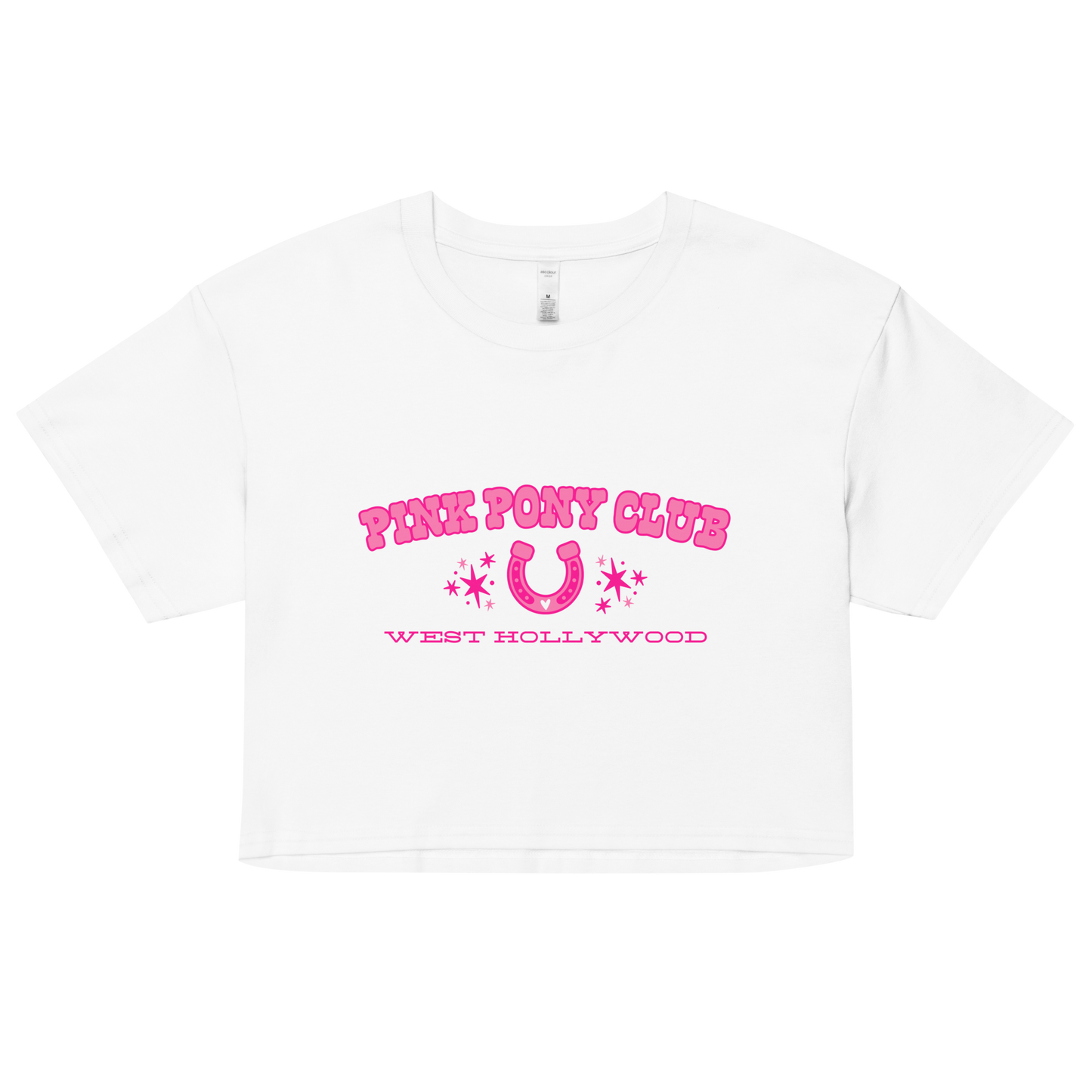 Pink Pony Club Crop Top - White