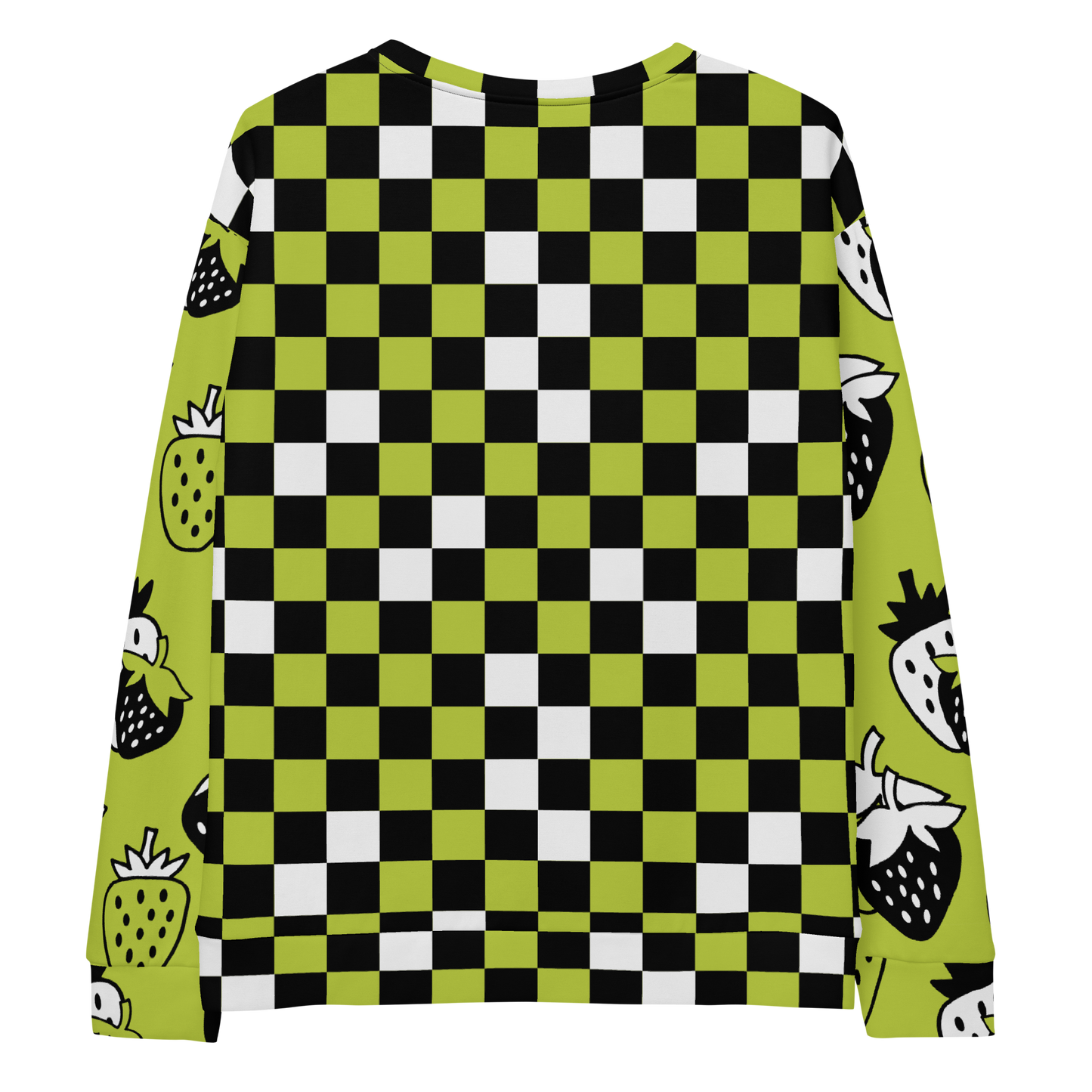 Strawberry Checkered Unisex Sweatshirt